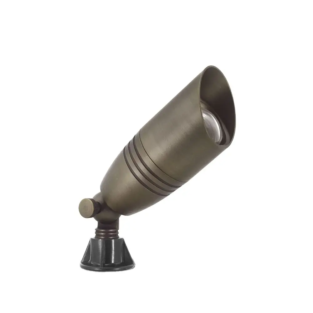 Die-Cast Brass 12V Adjustable LED Spot Light for Outdoor Landscape