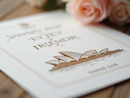 Craft Elegant Sydney Wedding Card Designs Inspired by the Harbour City