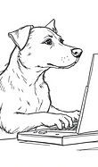 Dog in a meeting