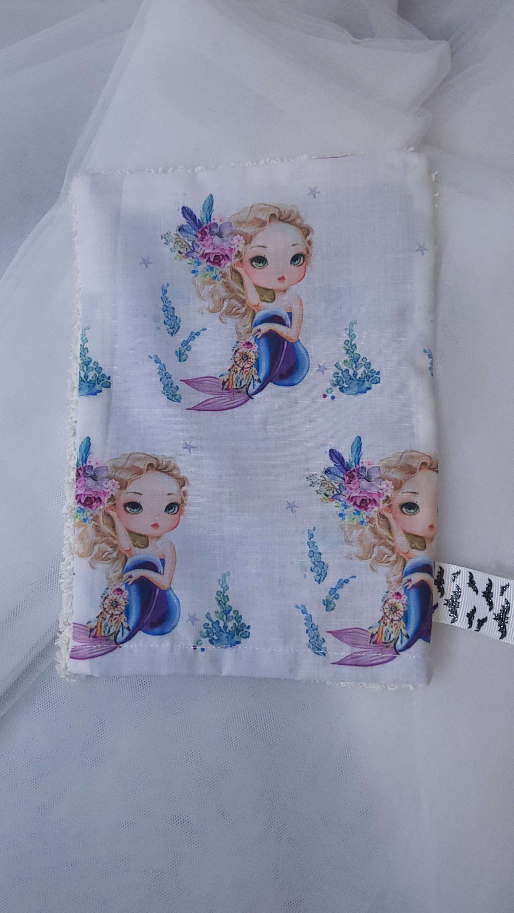 Gant de toilette réversible sirène et lune