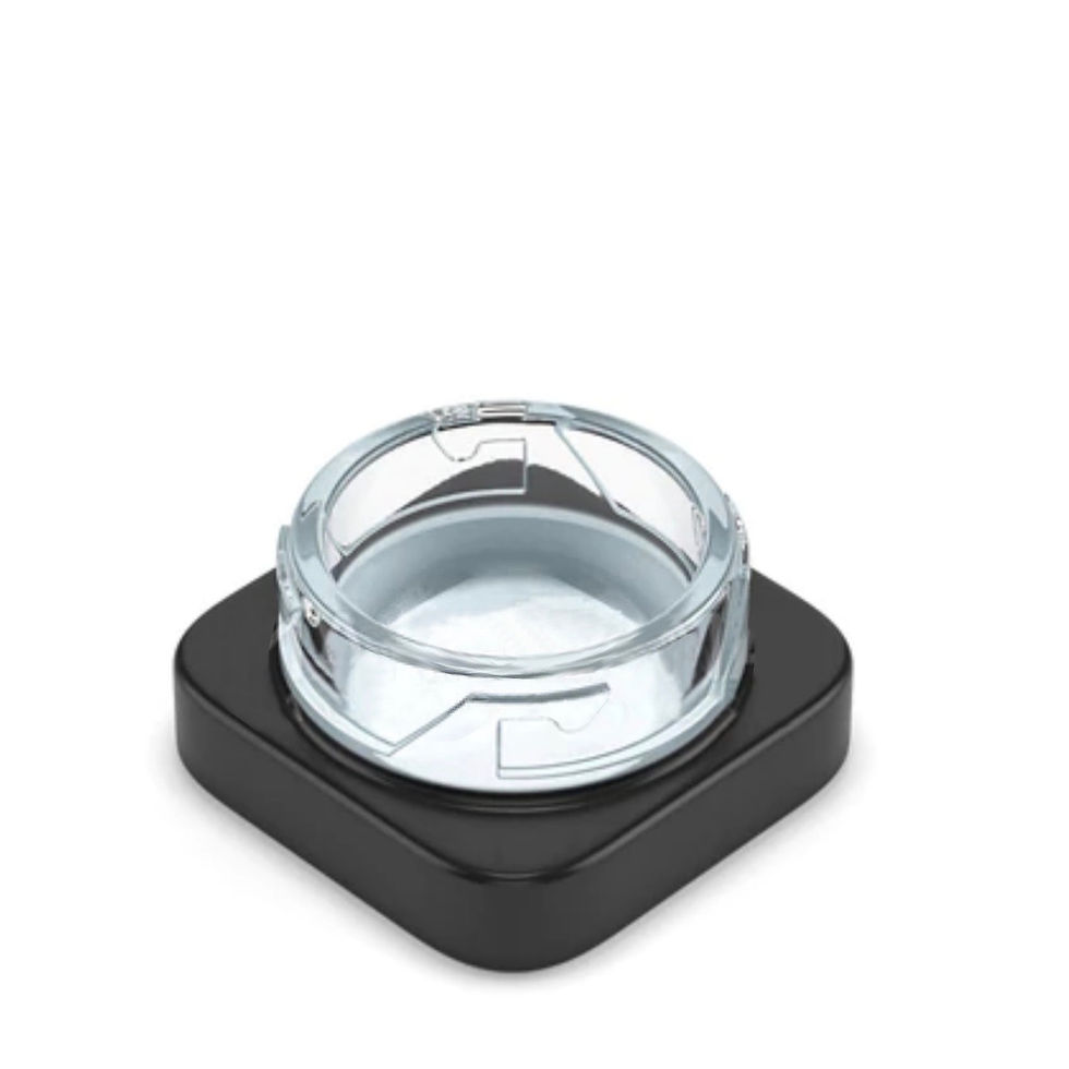 Thumbnail: 200 Pack - CR 5ml Square jar Glass Containers (All-Black w/White Interior)