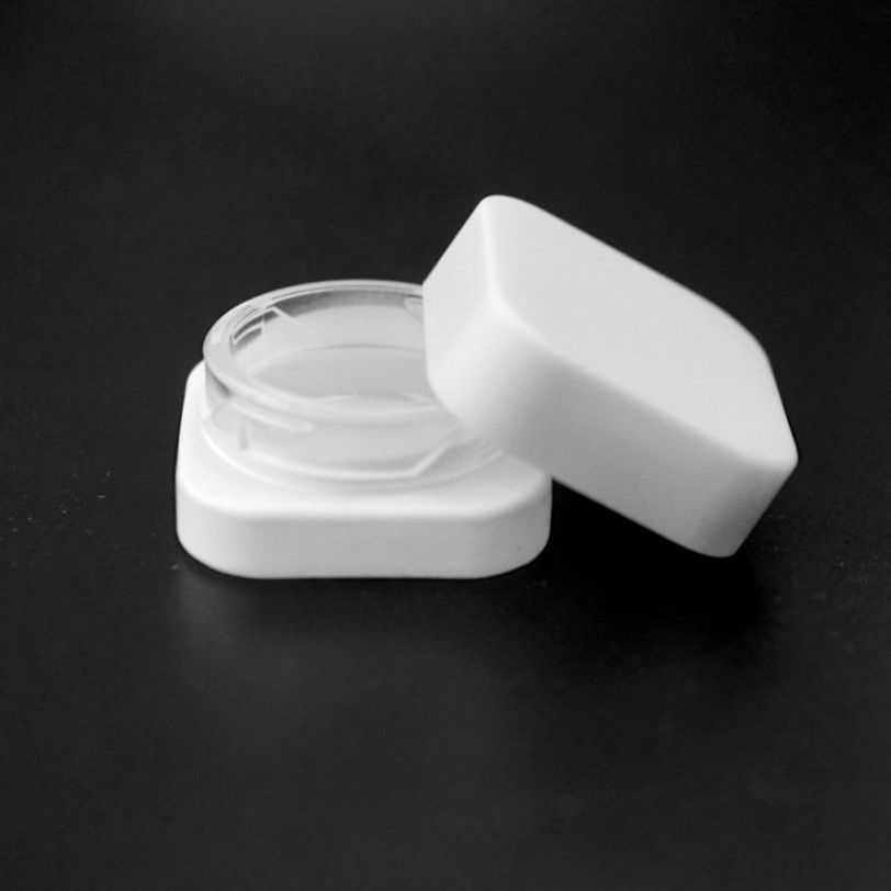 Thumbnail: Child Proof 9ml Cube Jar Glass Containers (60 Pack) - Square Jars (All White)