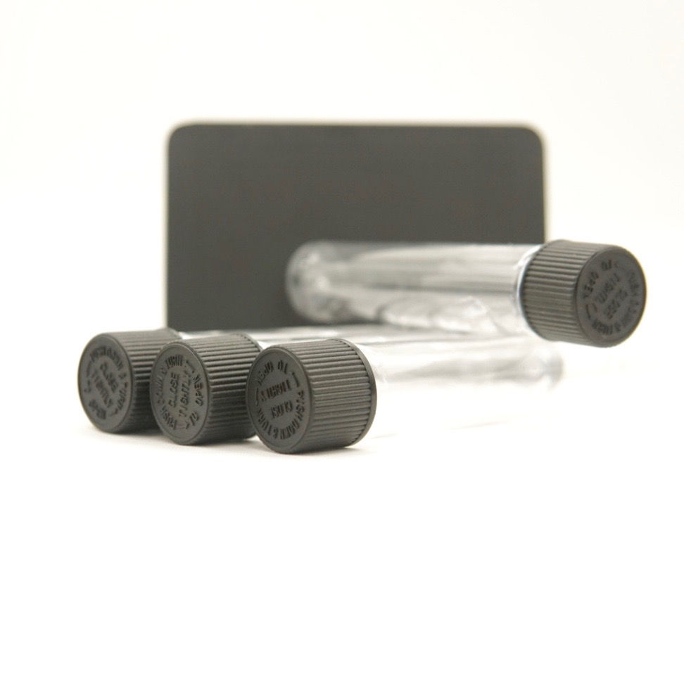 Thumbnail: 112mm Plastic Pre Roll Tube with Screw Child Proof Lid