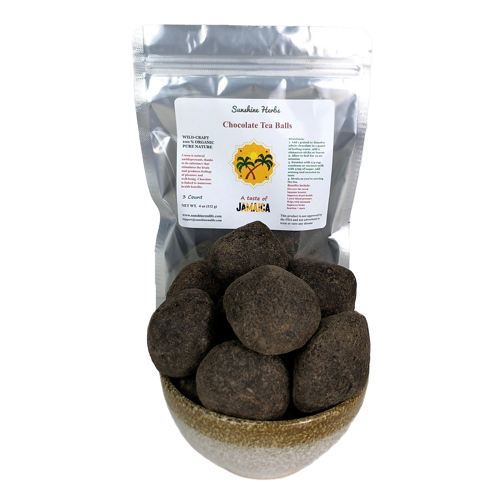Chocolate tea balls Sunshine Herbs