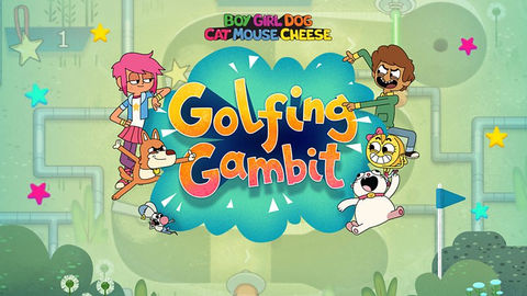 Boy Girl Dog Cat Mouse Cheese_ Golfing Gambit