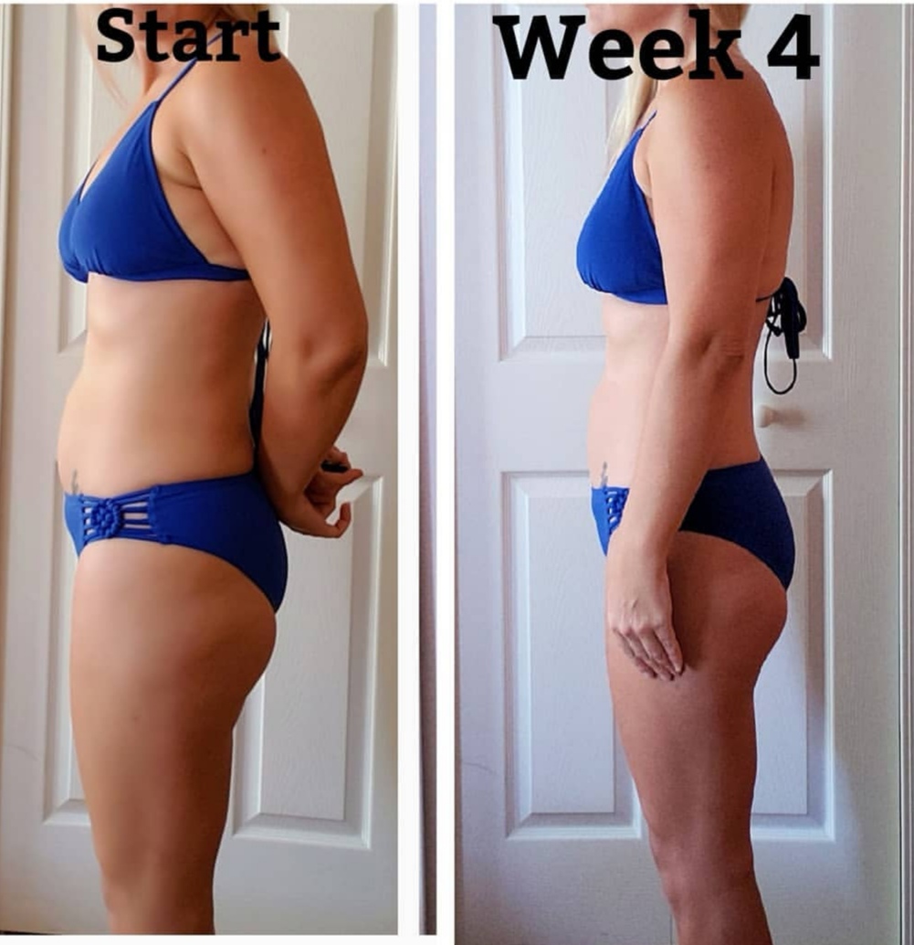 4 week transformation progress