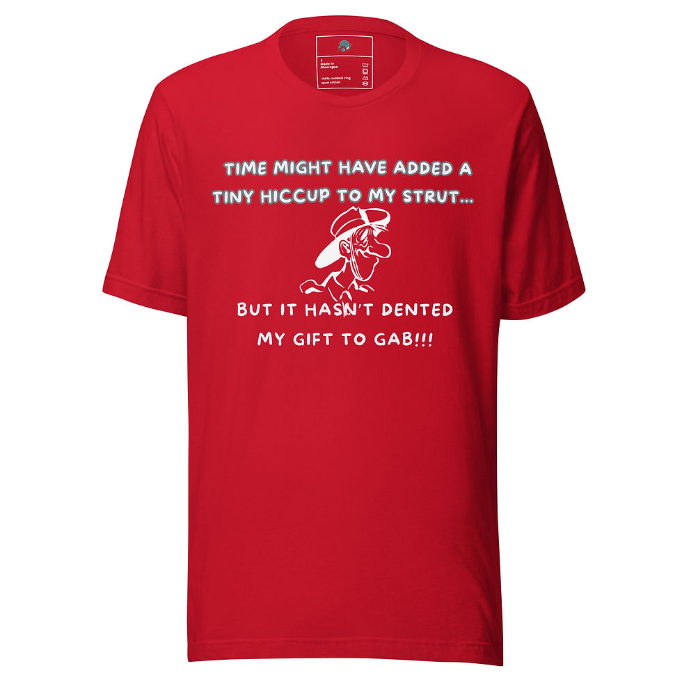 Thumbnail: Time Might Have Added Hiccups Men's Humorous T-shirt