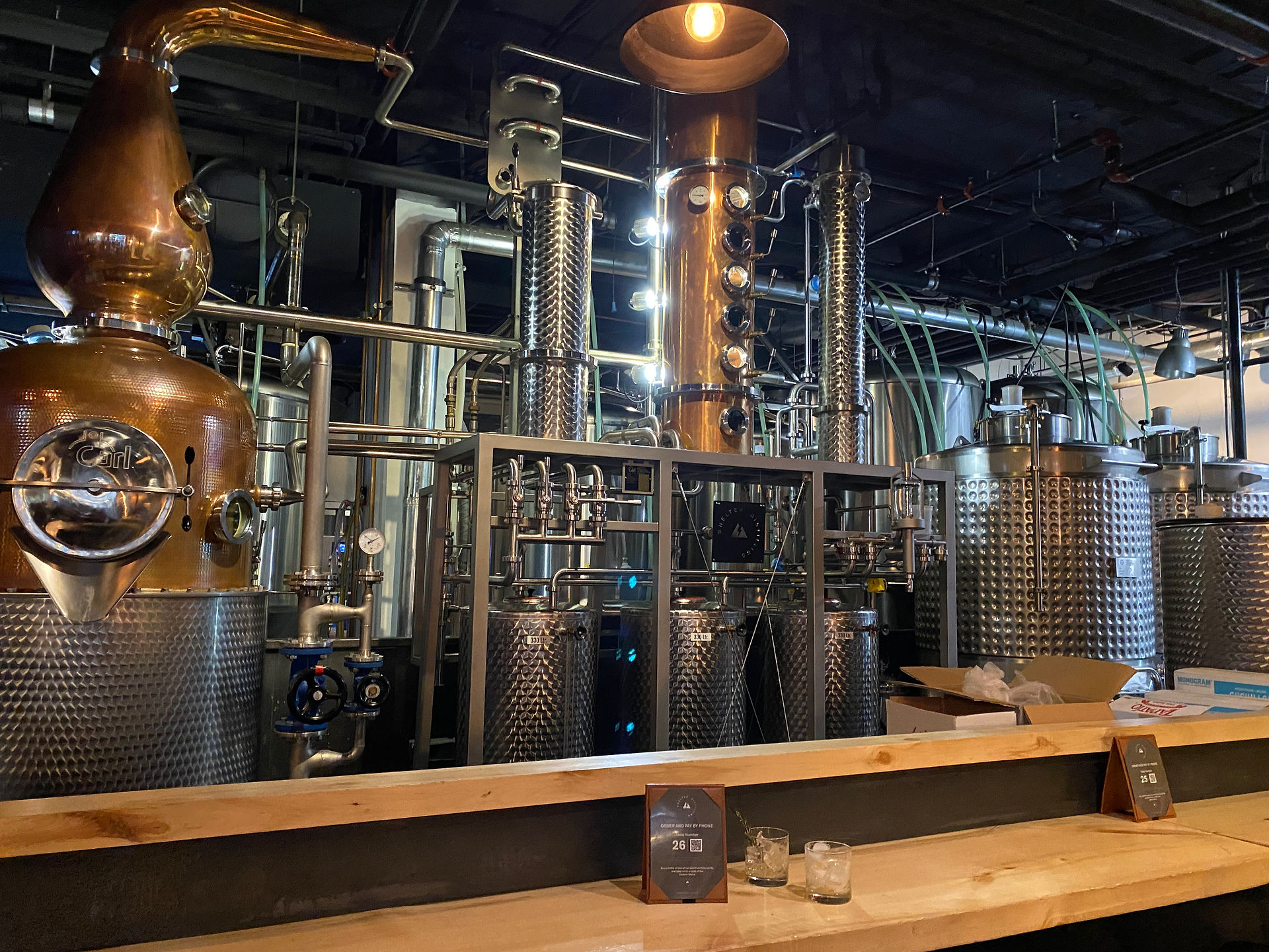 Shelter Distilling working distillery