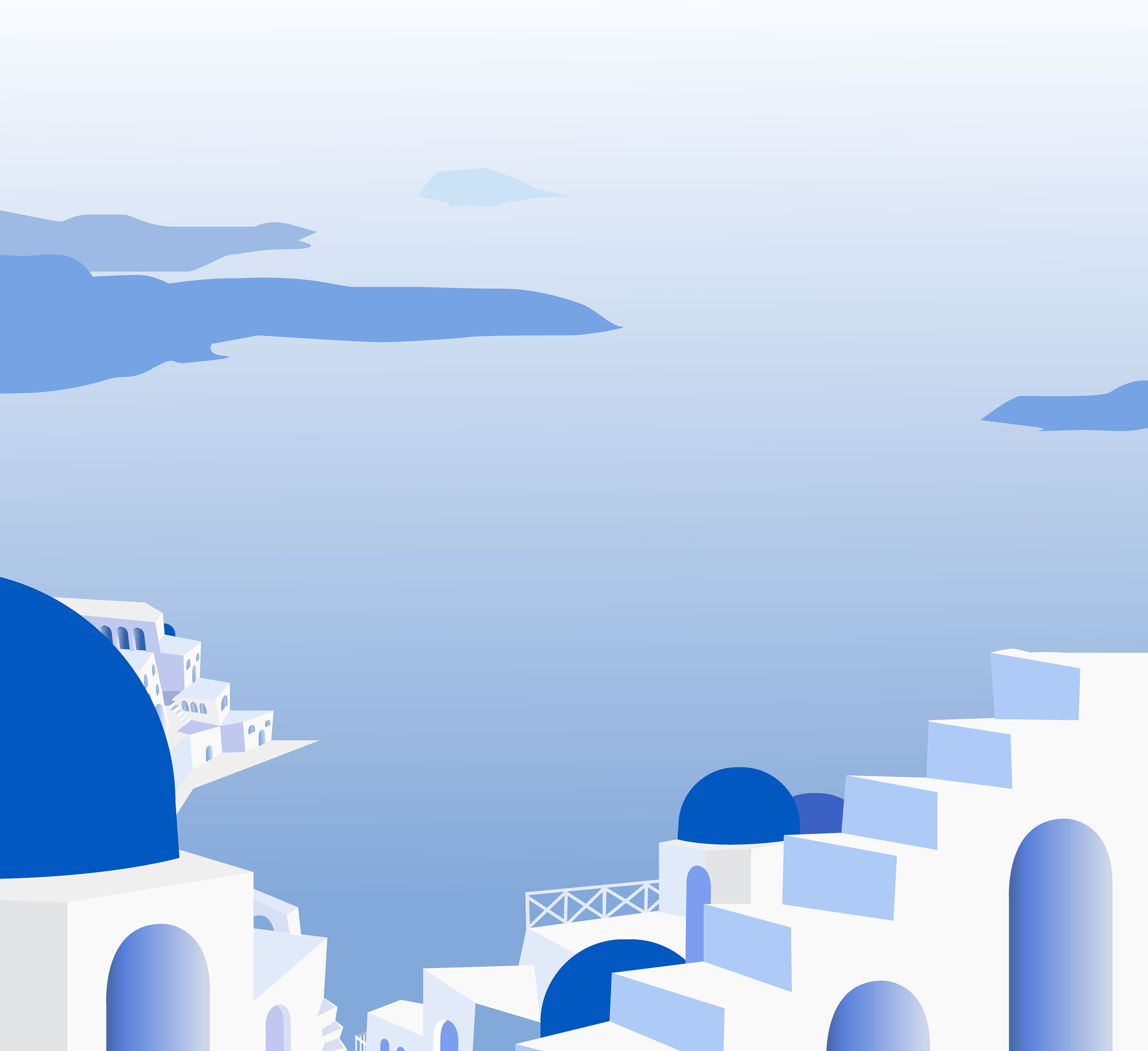 Painted Greek Island