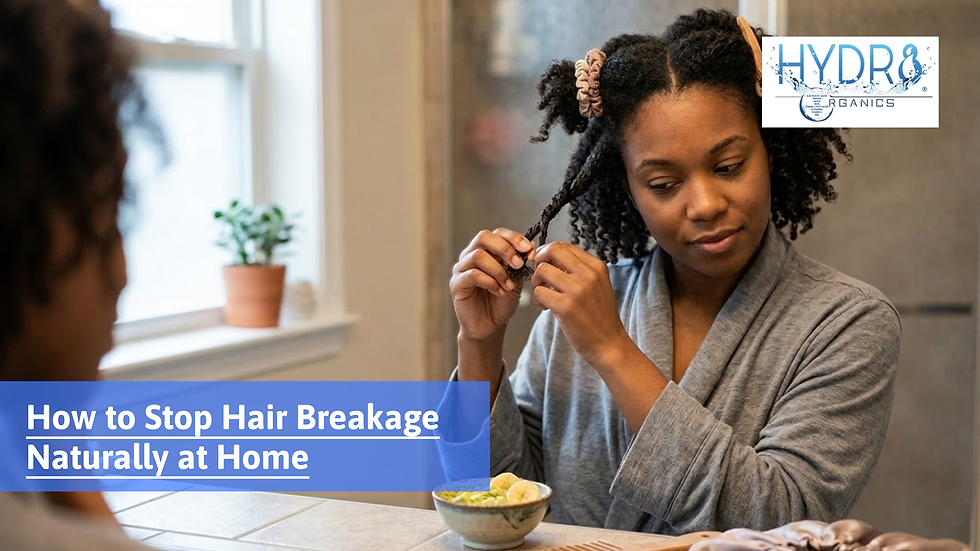 How to Stop Hair Breakage Naturally at Home