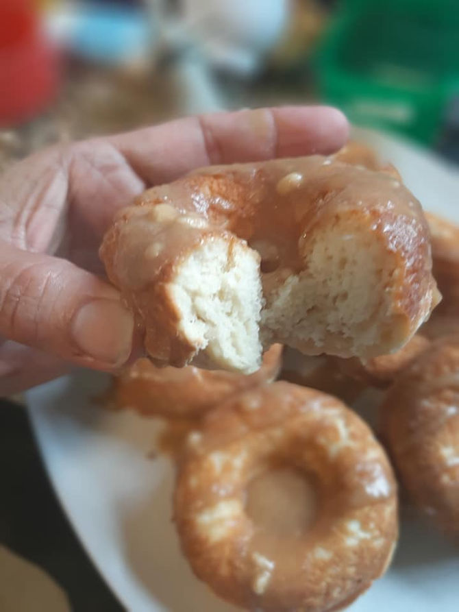 Salted Caramel Donuts (low-carb, low- sugar)