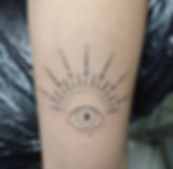 Tatouage fineline - OEil mystique