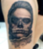 tatoauge black & grey - horror story