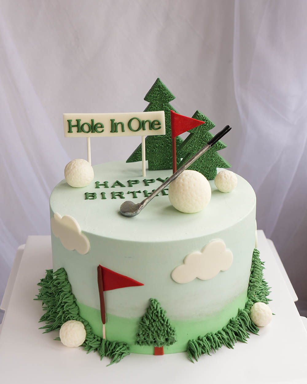 Man-304 Golf theme cake for man 高尔夫