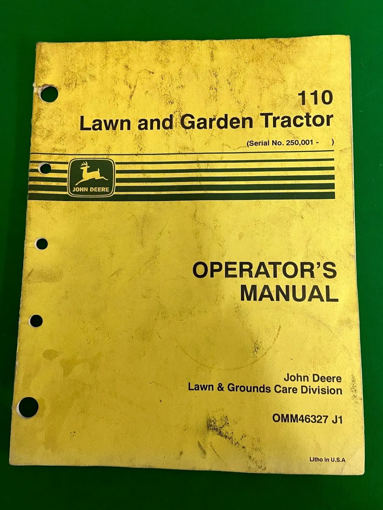 John Deere OMM46327 Operator's Manual
