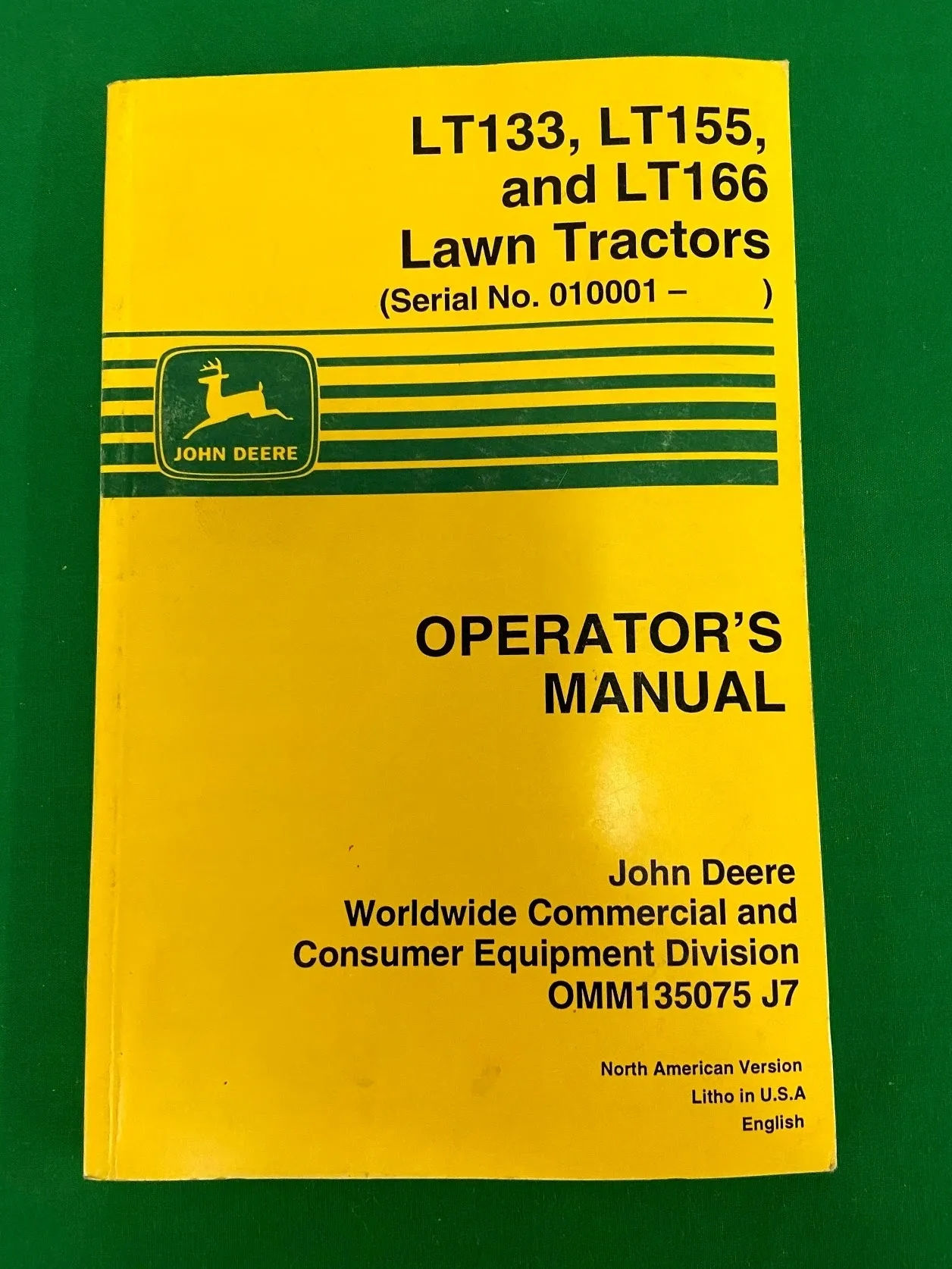 John Deere OMM135075 Operator's Manual