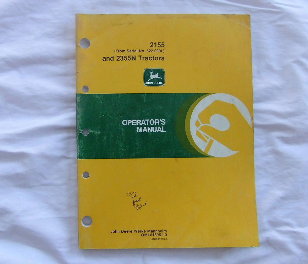 John Deere 2155 2355N Operator's Manual OML61595