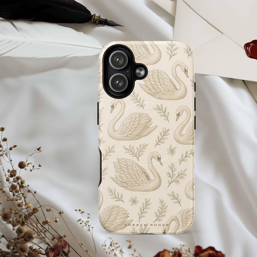 Thumbnail: The Swan Toile Edition MagSafe® Tough Case for iPhone®