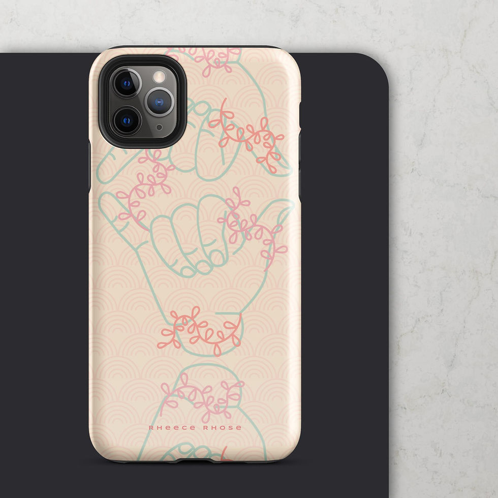 Thumbnail: Shaka Vine Rainbow Geo Tough Case for iPhone®