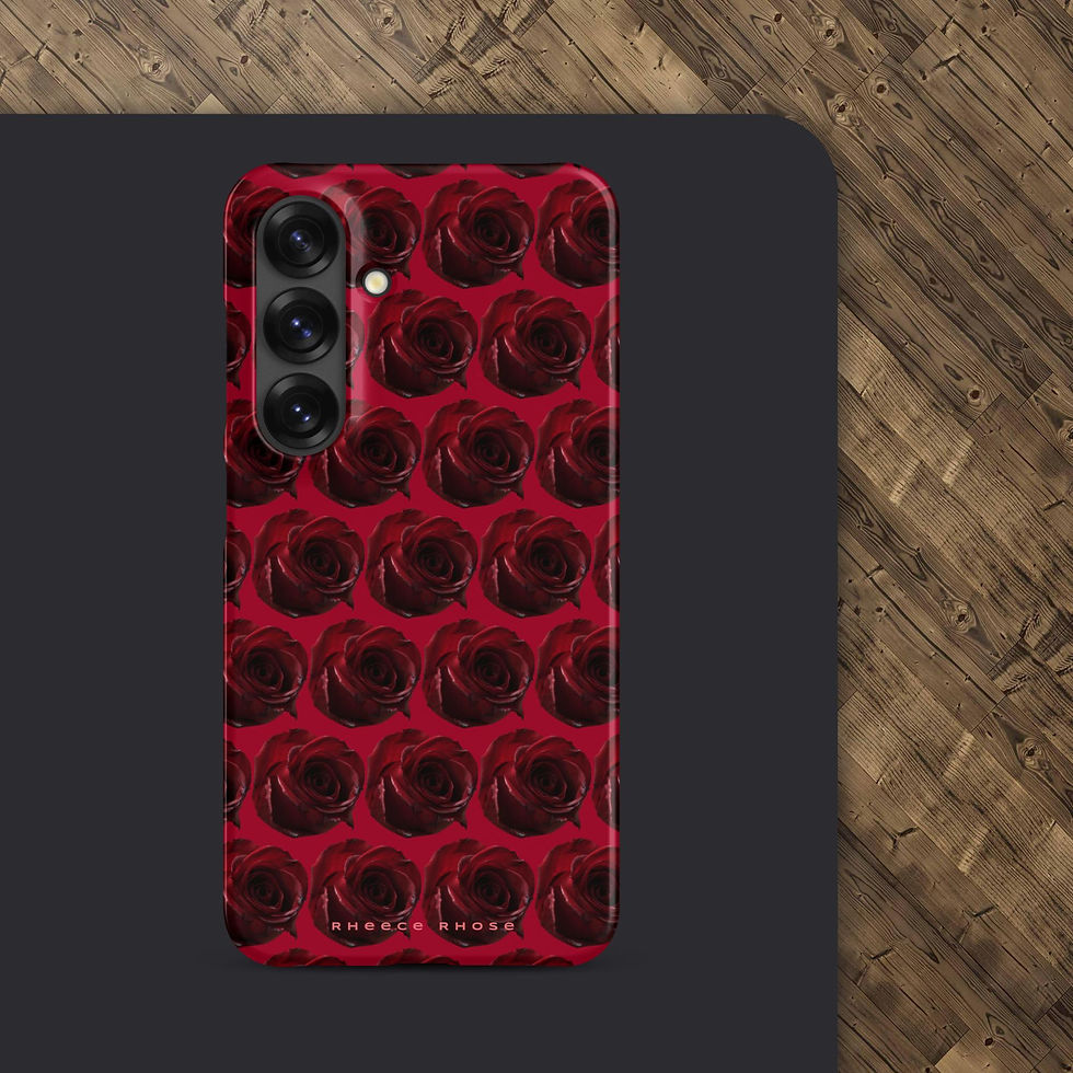 Thumbnail: Dark Red Rose-Patterned Snap Case for Samsung®
