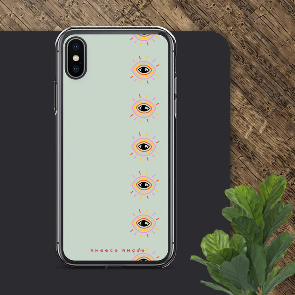 Thumbnail: Colour Eye Outlines-Patterned Clear Case for iPhone®
