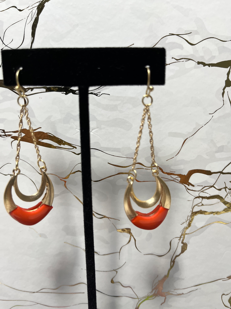 Thumbnail: Double half moon dropped orange 