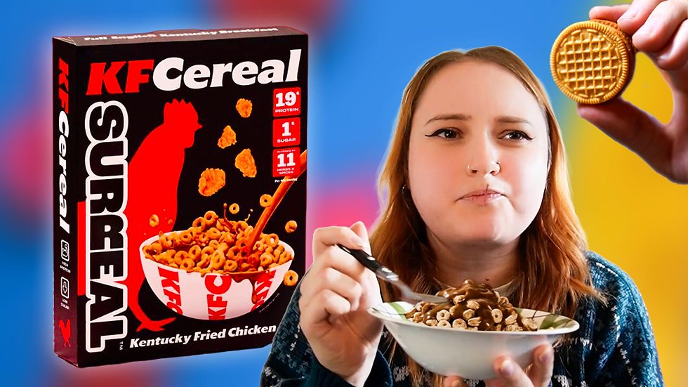 Taste test: Chicken flavored cereal and Oreos