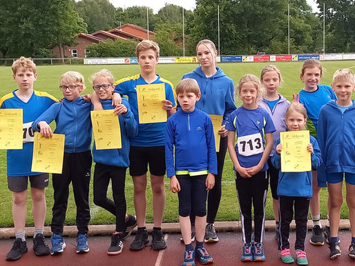 4 Siege für den TuS Bergen beim Sprintcup in Nienhagen