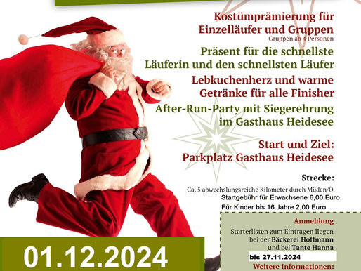 X-Mas Run in Müden: Mit Glühwein und Kostümen in die Adventszeit