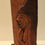 Thumbnail: Carved wooden figure, profile view