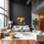 a perfectly staged living room in a high rise apartment loft in downtown los angeles..jpg