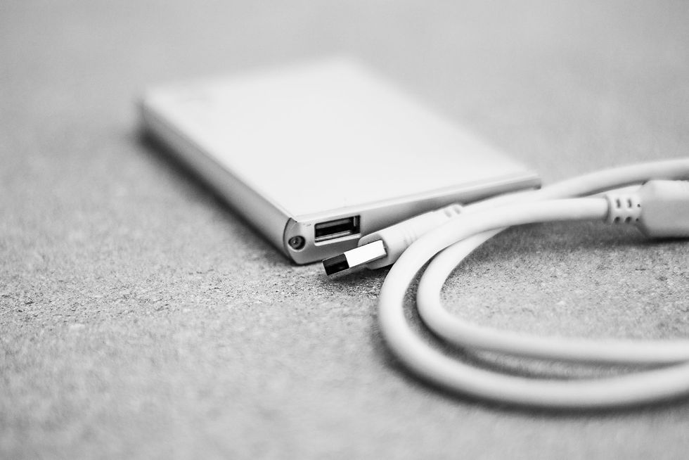 External backup drive, the availability side of data protection