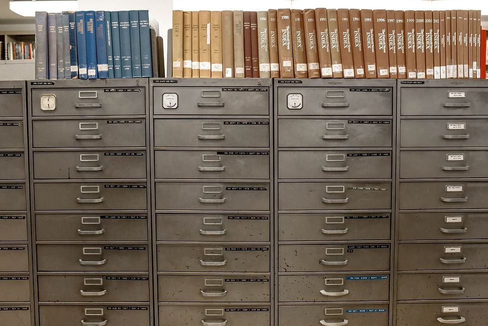 Office filing cabinet, like SharePoint for company files versus OneDrive for personal ones