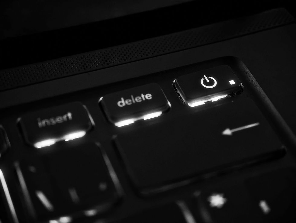 Keyboard power key, a reminder to restart so Intune MDM policies and updates apply