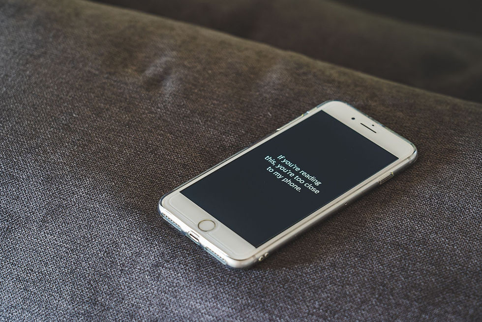 Locked smartphone showing BYOD security controls