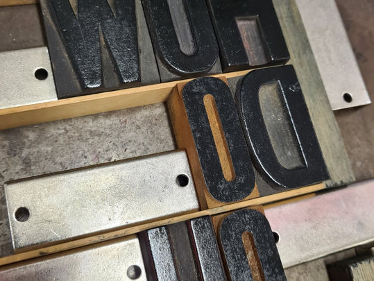 Letterpress Poster - Experiment