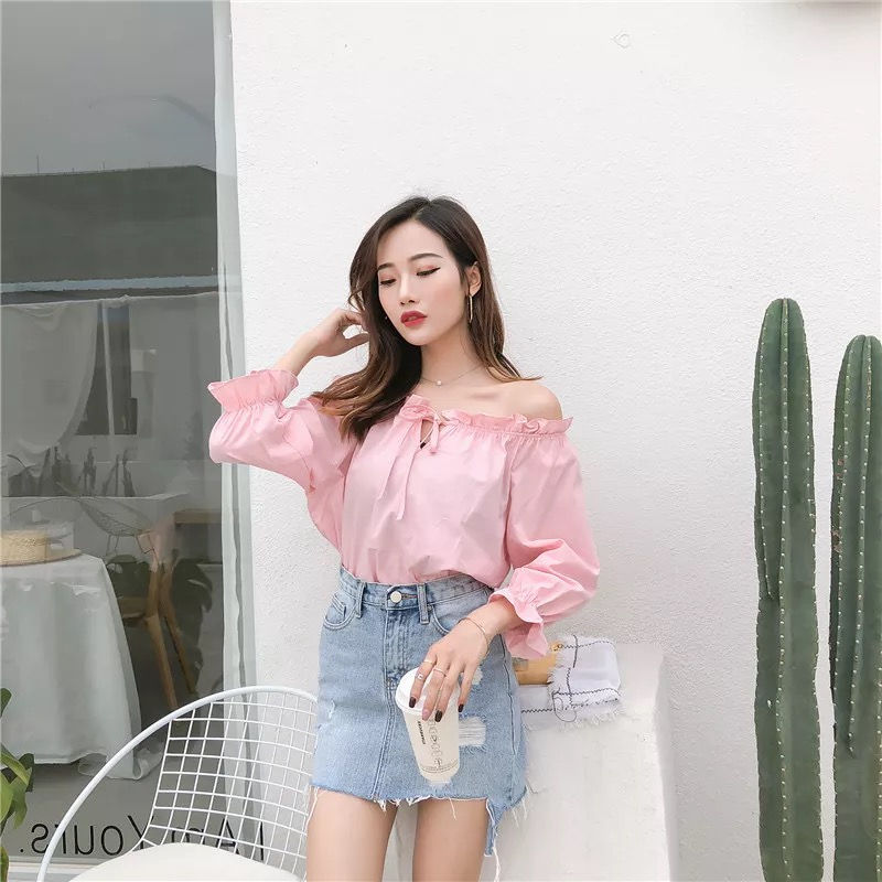 Thumbnail: Cruffle Off Shoulder Top