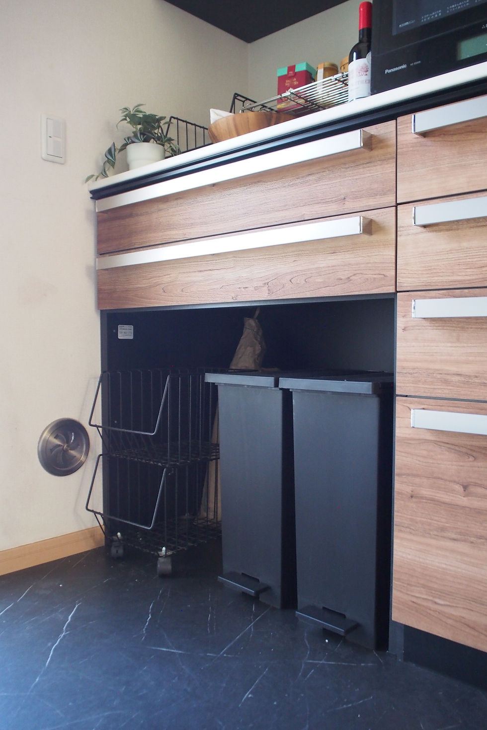 キッチンのシステム収納リフォーム