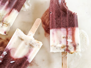 Almond butter and Jelly Parfait Pops {grain-free, gluten-free, no added sugar, dairy-free option}
