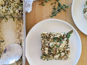Creamy Mushroom, Chicken, and Cauli-Rice Casserole