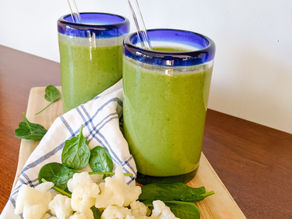 Green Vanilla Bean Smoothie Shake- LOADED with vegetables! {paleo, gluten-free, dairy-free}