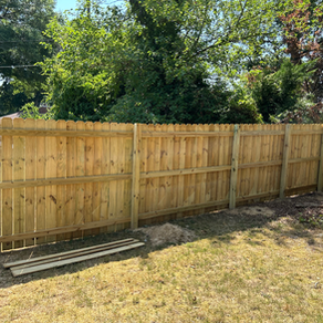 new outdoor fence