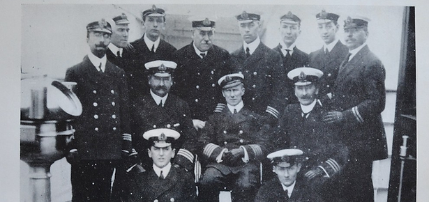 Officers of the rms carpathia that saved the titanic passengers.PNG