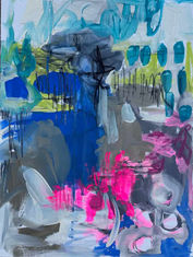 Abstraktes Kunstwerk auf Gewebe