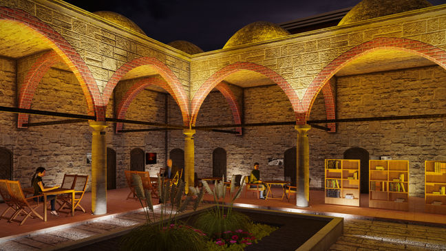 süleyman paşa medresesi 3D çizimleri