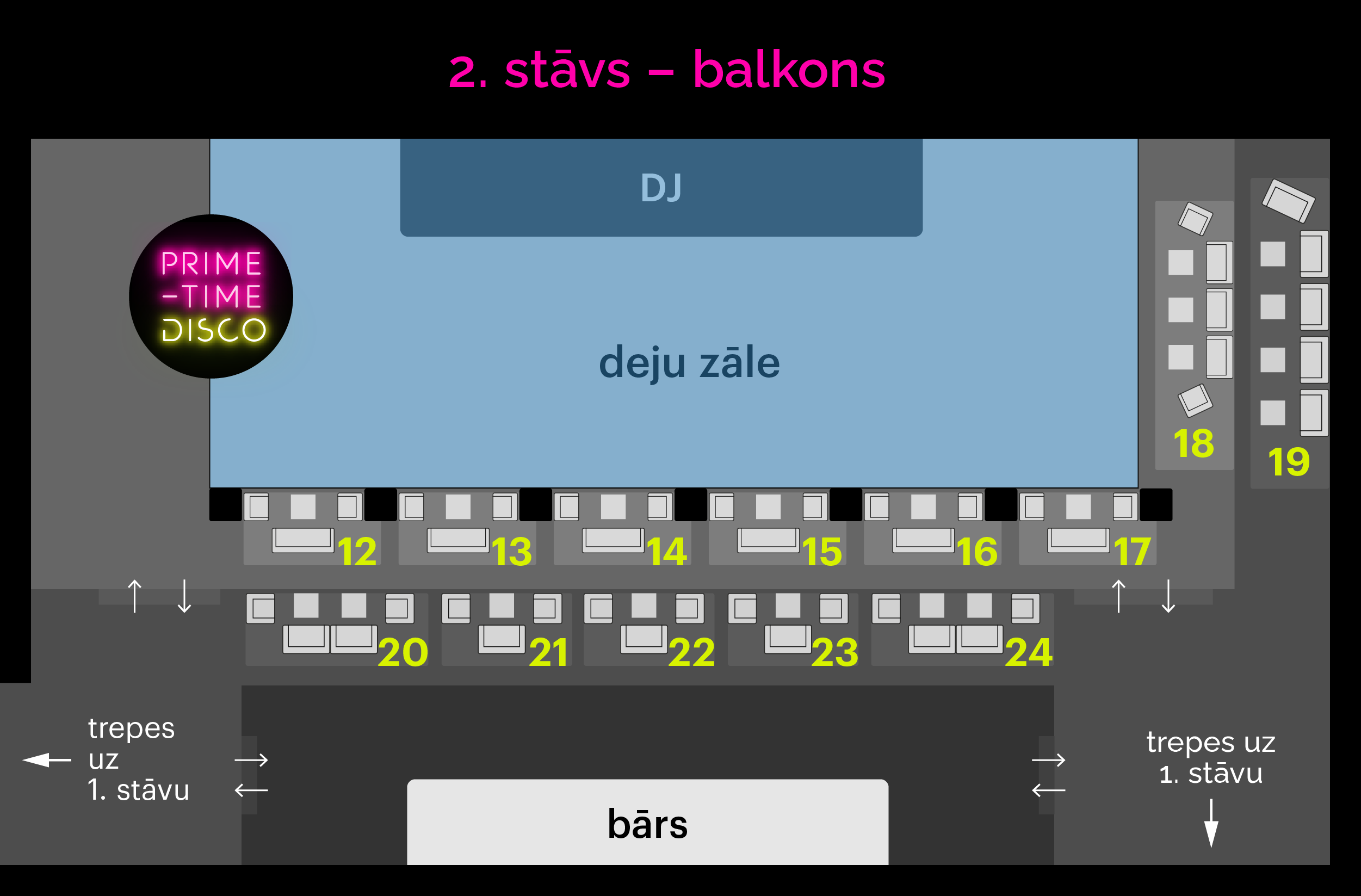 Galdiņu plāns Tower 2 stāvs