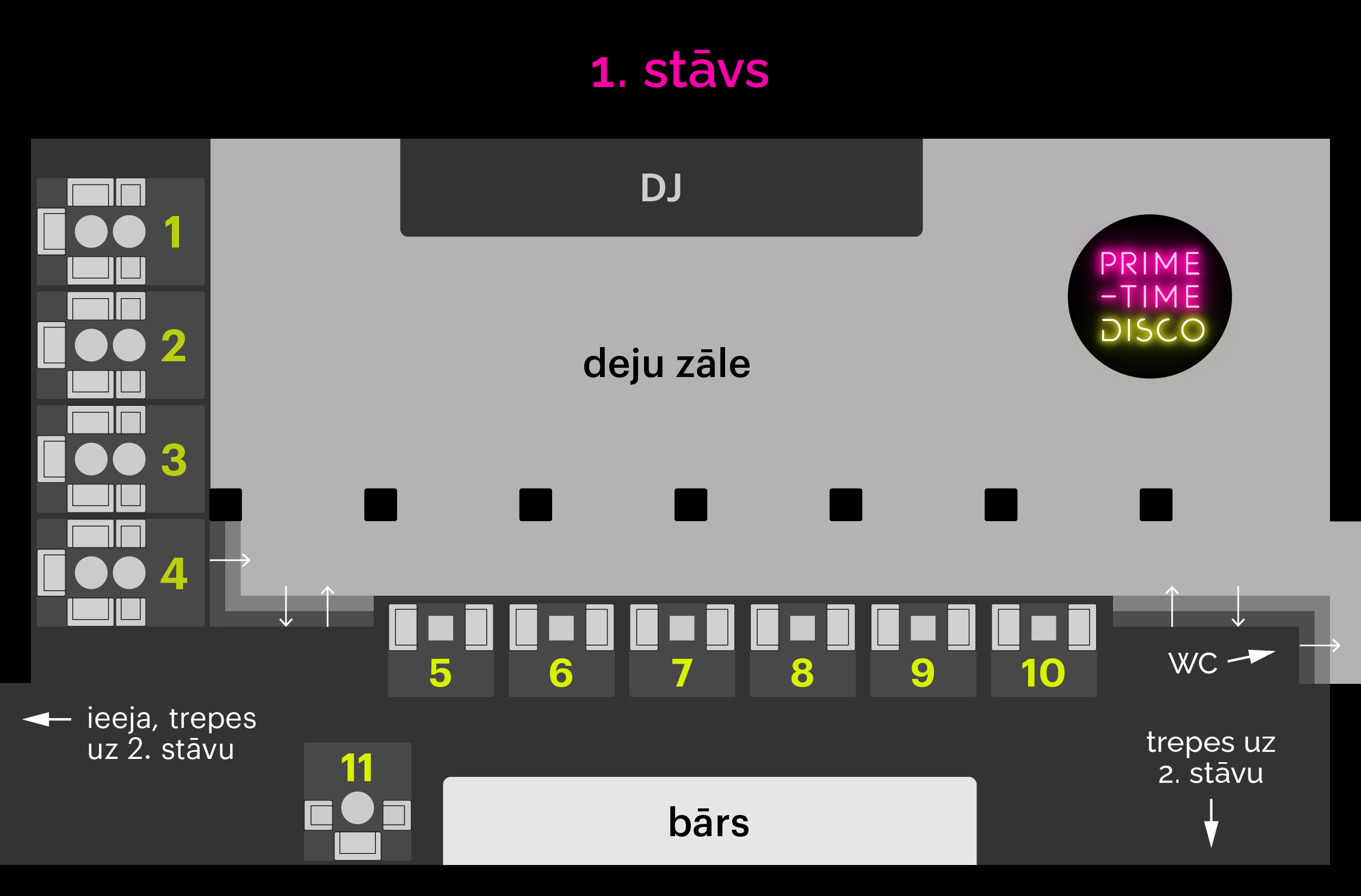 Galdiņu plāns Tower 1. stāvs
