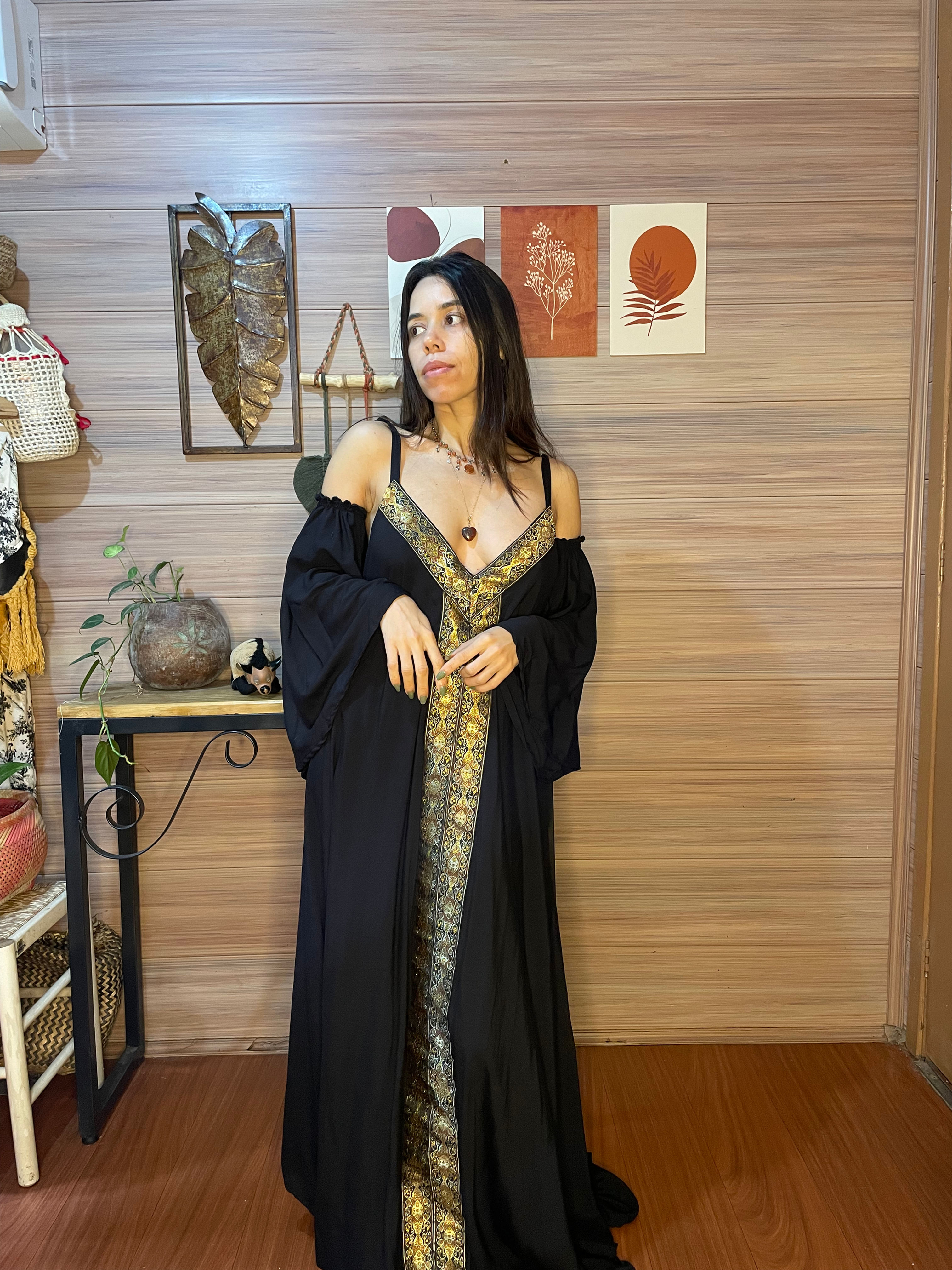 Vestido elemento Terra (preto)