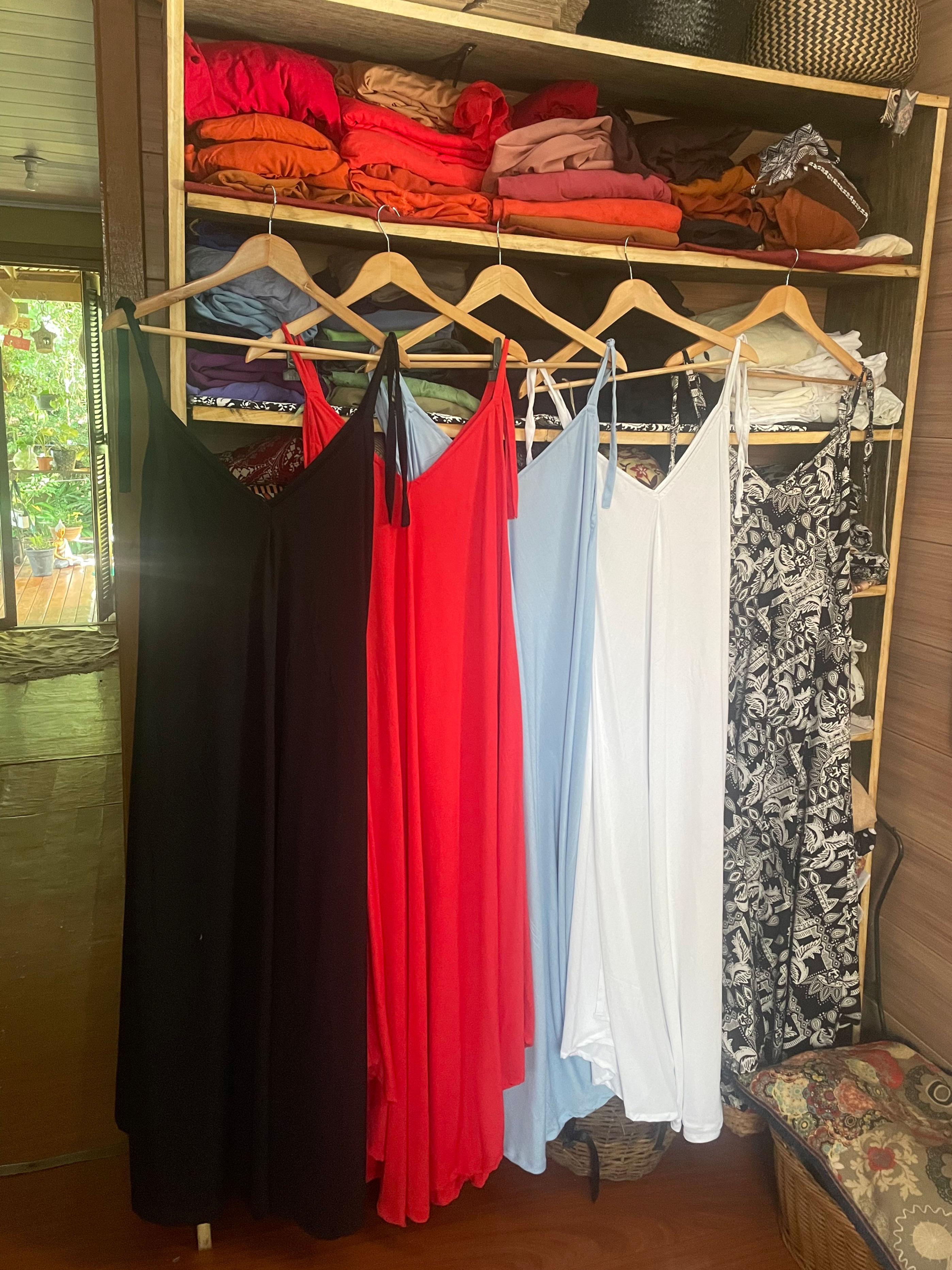 Vestido longo godê (diversas cores)