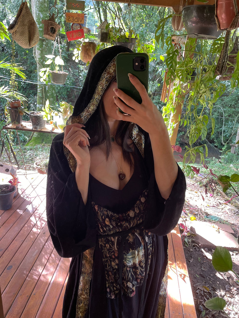 Miniatura: Kimono manto preto 